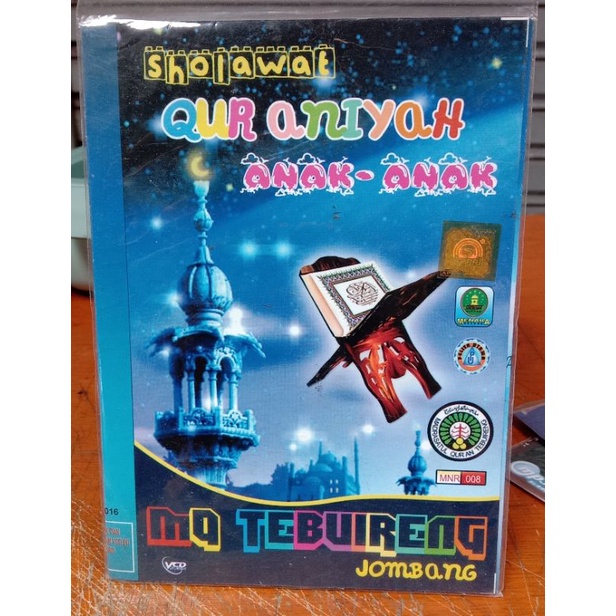 Kaset Vcd lagu sholawat Qur Aniyah anak -anak