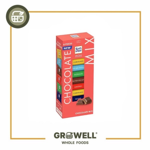 

RITTER SPORT MINI TOWER CHOCOLATE MIX 8 PCS