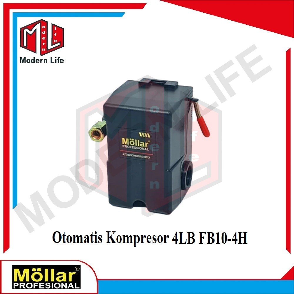 MOLLAR FB10-4H Otomatis Kompresor Pressure Switch 4 Lubang 1/4&quot;inch