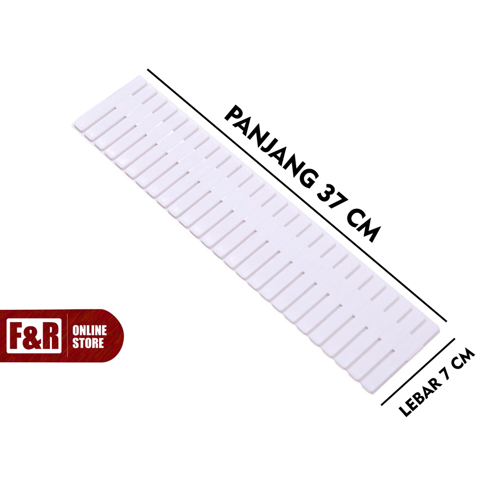 Partisi Pembatas Laci Plastik Isi 4 DIY Drawer Partition Divider