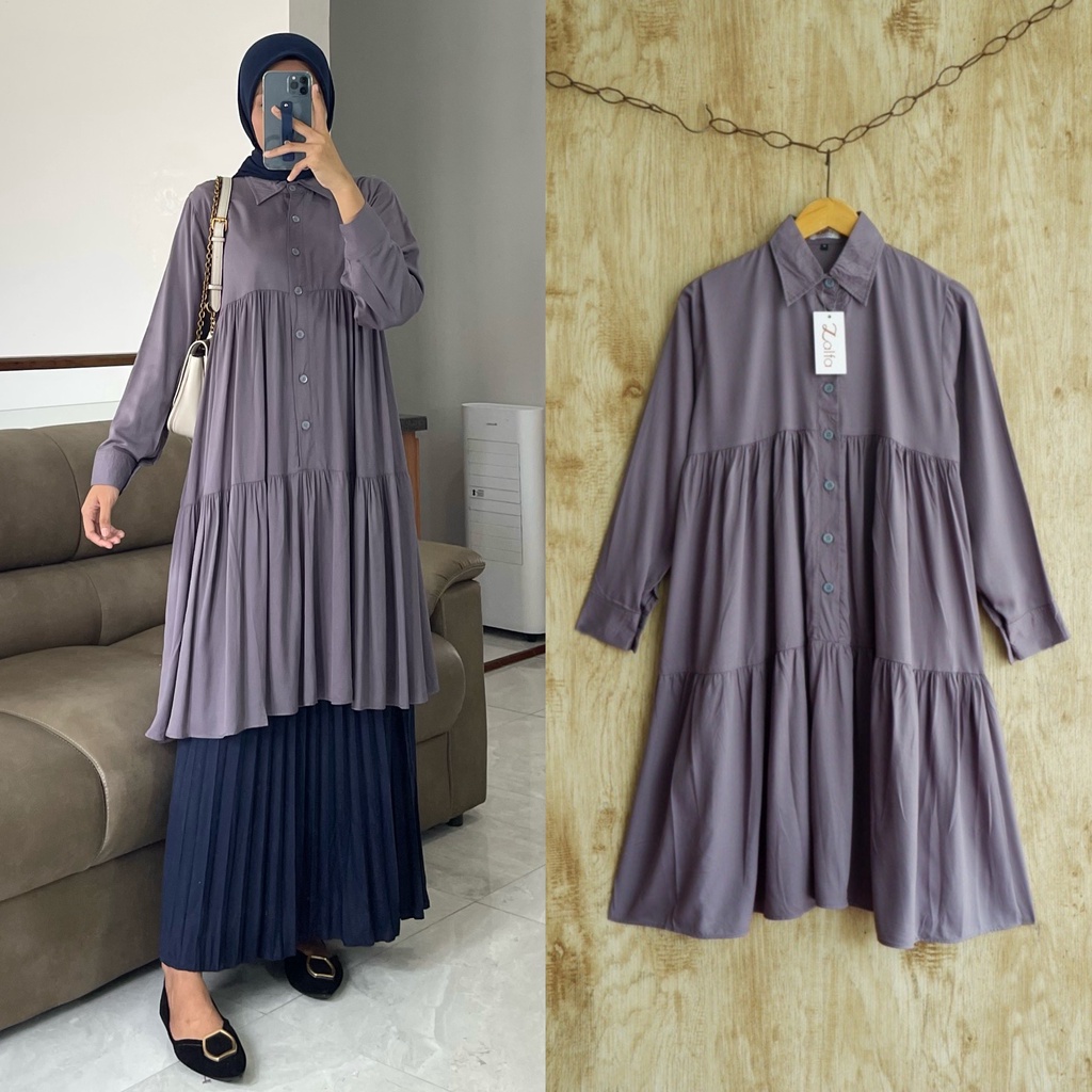 HARUKA tunik by ZALFA OUTFIT / Tunik rayon / tunik polos