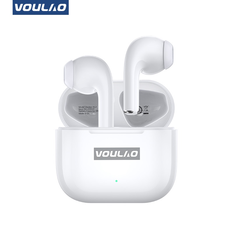 VOULAO VL3 TWS Earphone Stereo headset bluetooth 5.3 Wireless Gaming Earbuds HIFI Mendukung Android/IOS With Microphone  Stereo