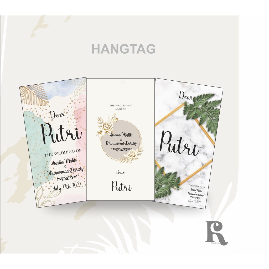 

Hang tag Custom Label Nama Dan Background termurah