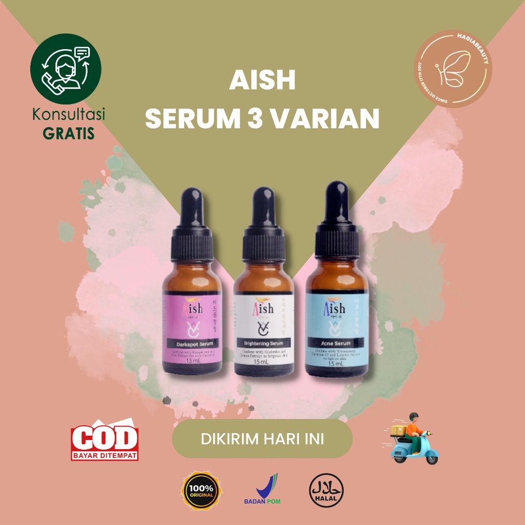 BISA  COD - AISH SKINCARE KOREA ORIGINAL 100% BPOM - SERUM ACNE | BRIGHTENING | DARK SPOT | CREAM DAY NIGHT | FACIAL | TONER