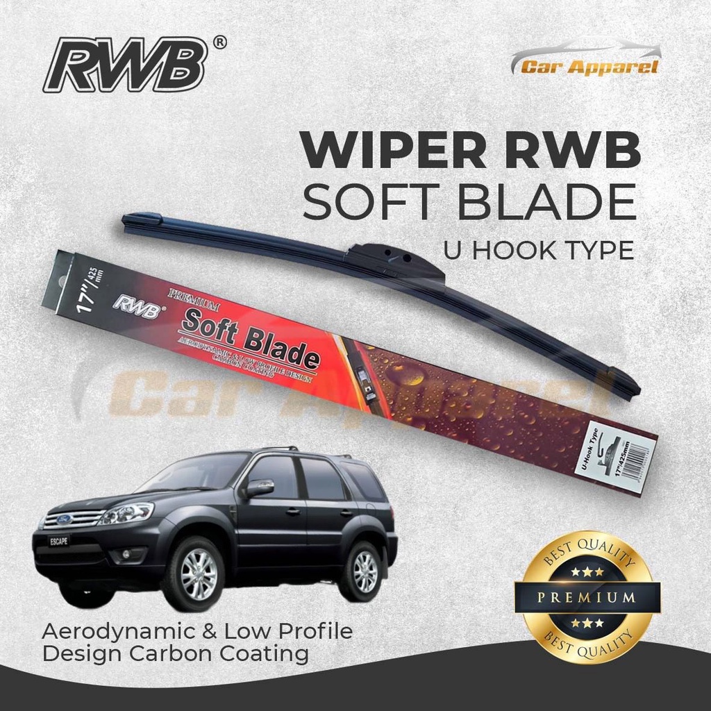 Wiper RWB Soft Ford Escape ZD 2008-2012 Hybrid Windshield Ford Escape