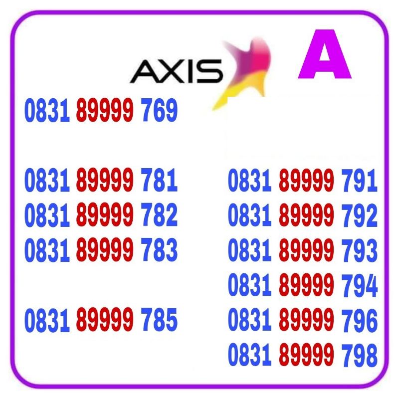 nomor cantik axis, nomor hoki murah