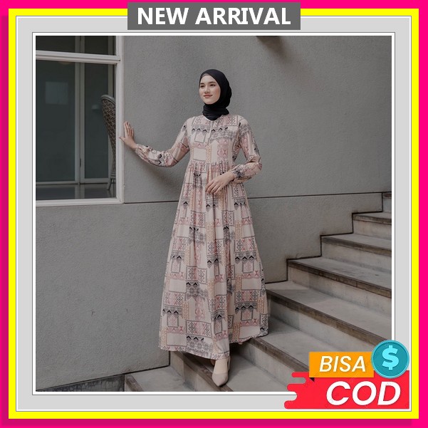 Welly Maxi, Dress Pesta Mewah, Gamis Lace Knit Import, Dress Kondangan, Gamis Busui Friendly, Gamis 