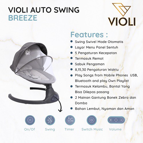 Violi Auto Swing Breeze / Dream - Baby Swing Bouncer