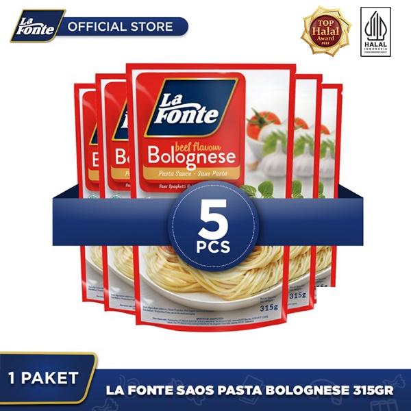 

La Fonte Saos Pasta Bolognese 315gr - 5 Pcs