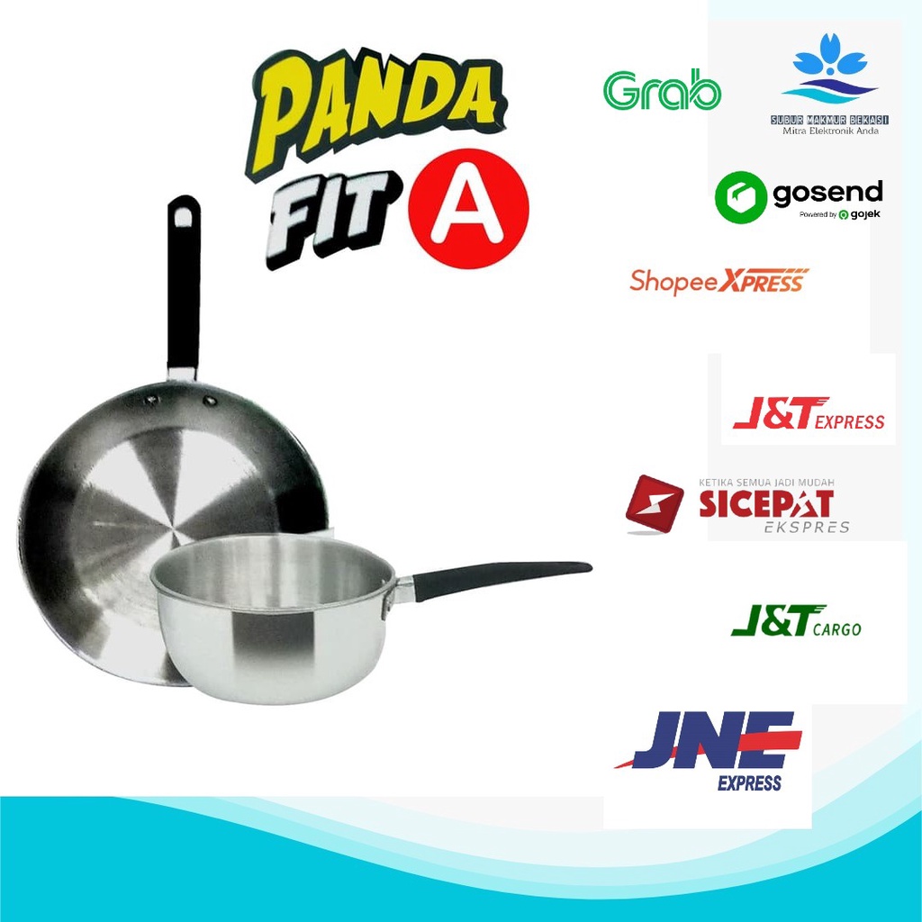 Maspion Panda Fit A Set Wajan Penggorengan 16 CM &amp; Frypan 20CM
