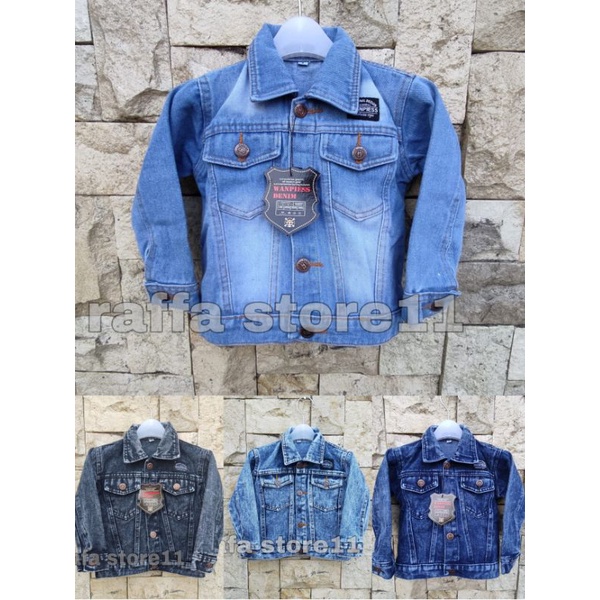 jaket jeans anak | kain jeans premium