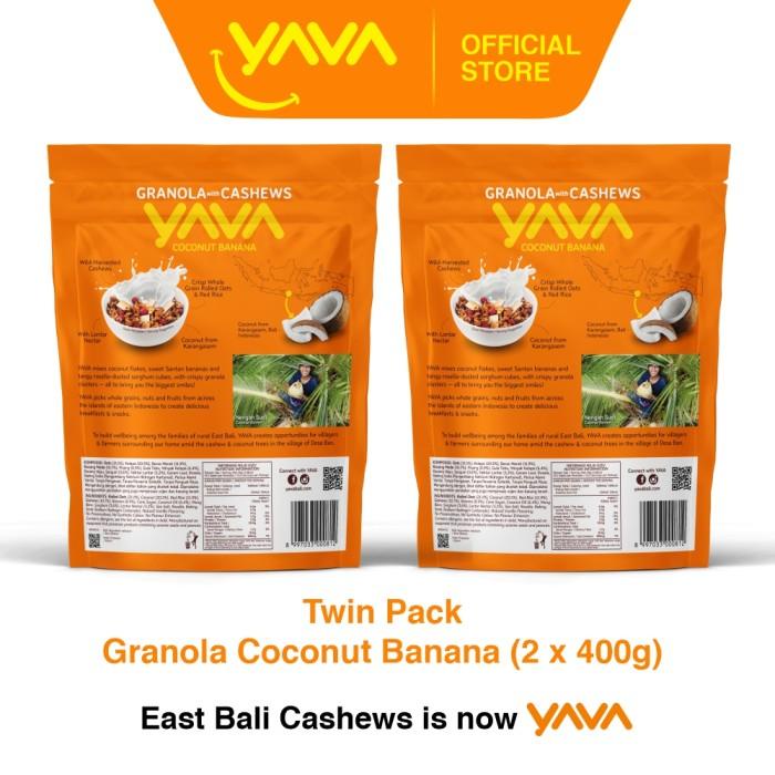 

Yava Twin Pack Granola Coconut Banana (2 X 400G) 003