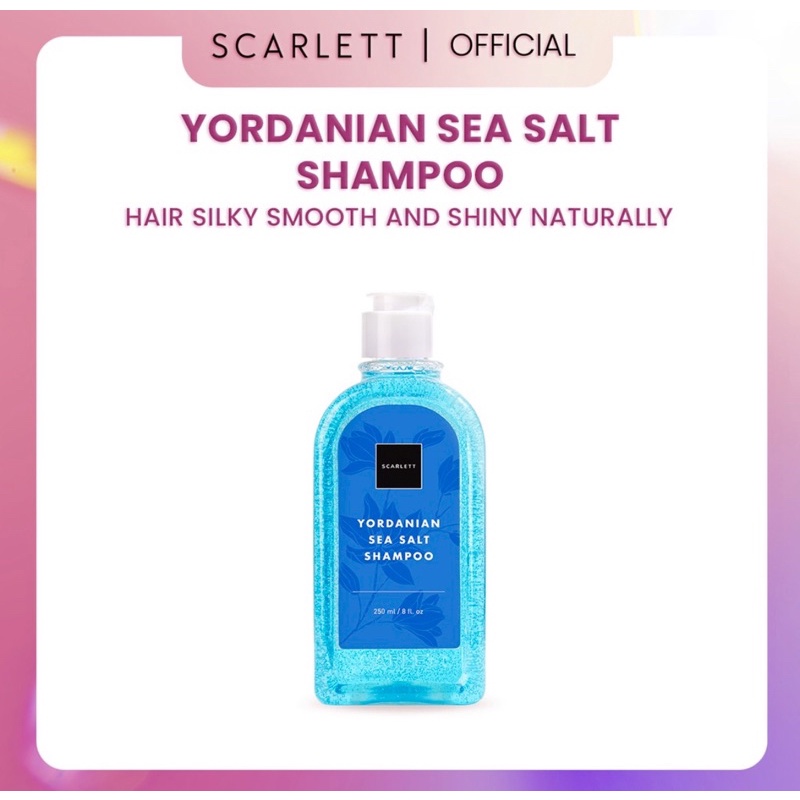 Scarlett Whitening Yordanian Sea Salt Shampoo (Share in Jar 70 Ml & 100 Ml)