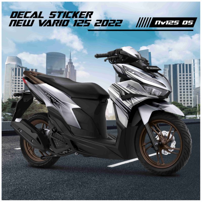 DECAL HONDA NEW VARIO 125 2022 WHITE BLACK GREY VARIO 125 NEW