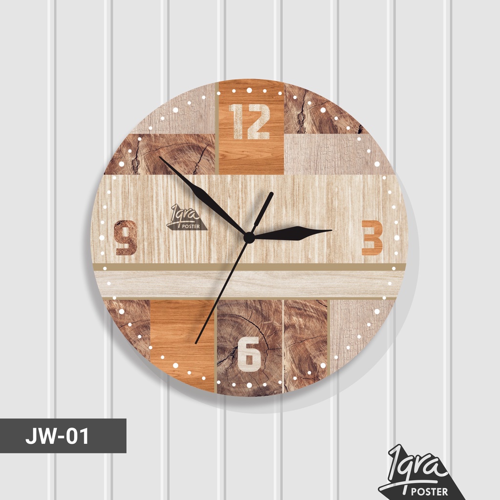 Jual JAM DINDING KAYU / SWEEP MOVEMENT / JAM DINDING ESTETIK / JAM