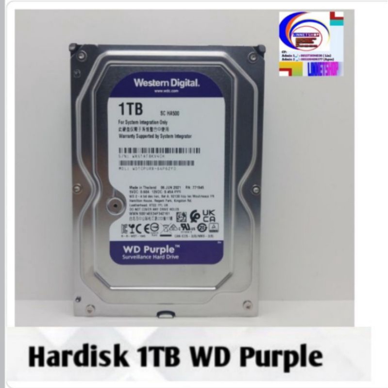 Hardisk 1 TB WD Purple sureveillace