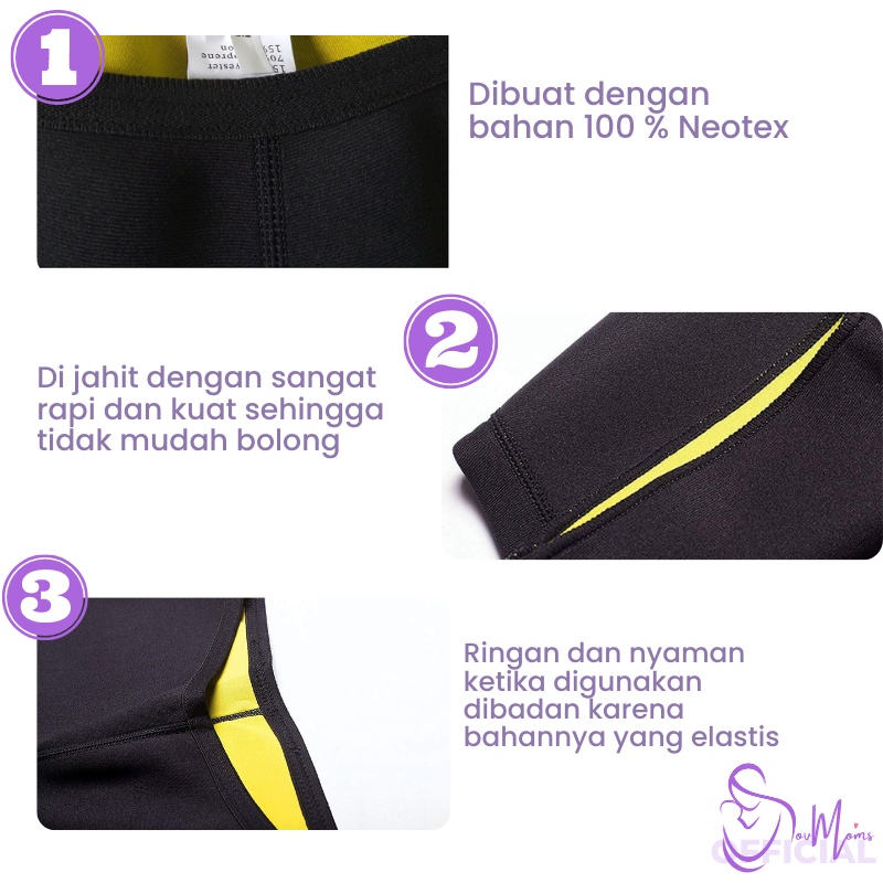 Korset Celana Olahraga LONG PANT Panjang Pembakar Lemak Leging Olahraga Pengecil Perut Buncit Paha Betis Pinggang Pria Wanita Neotex Legging Celana Olahraga Gym Senam Fitness  Penghilang Pembakar Lemak Pelangsing Perut Paha Betis Pria Wanita Hot Shaper