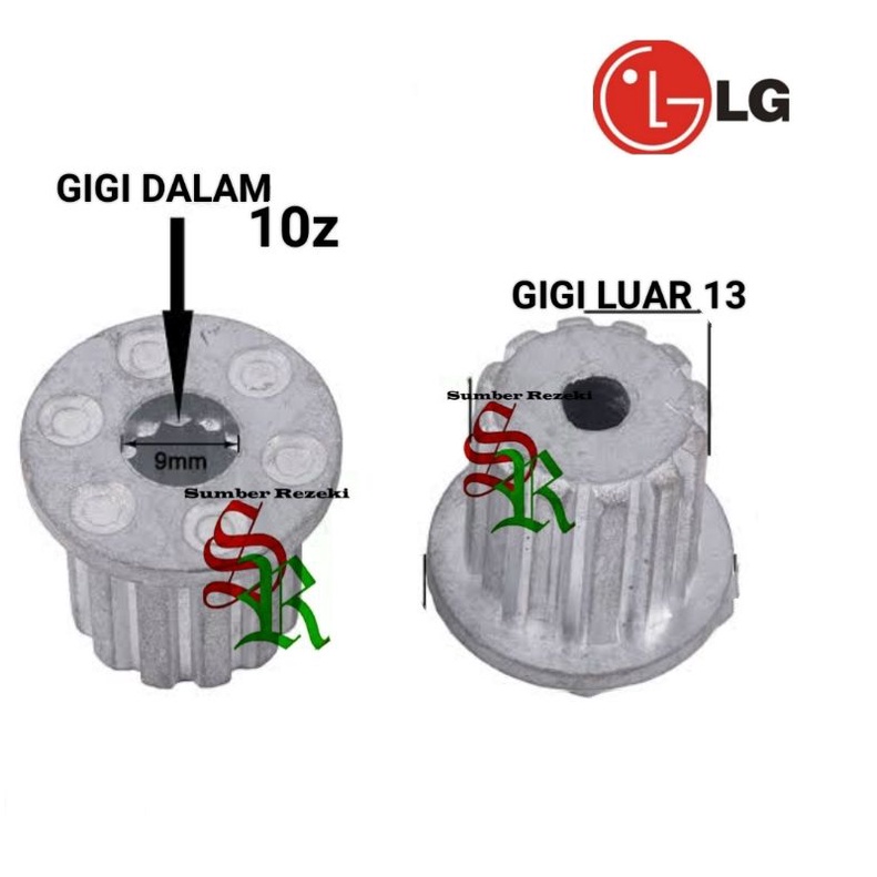 Inti Pulsator Mesin Cuci LG Gigi 10