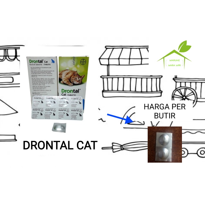 Drontal Cat Obat Cacing Kucing | Drontal Kucing | Obat Cacing Drontal Elanco ORIGINAL
