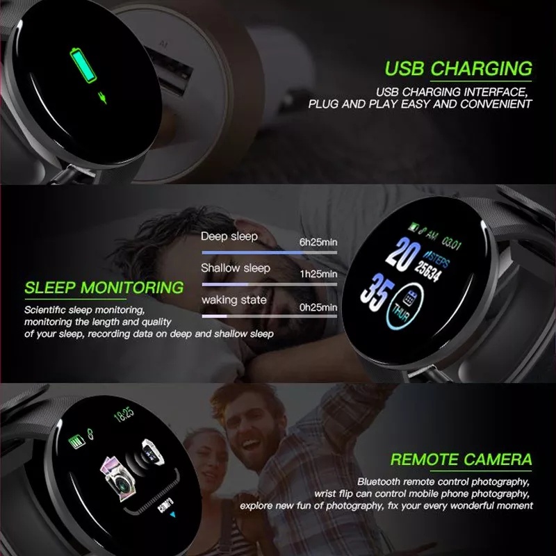 Jam Tangan Digital Pria Wanita Smartwatch Waterresistant Full Face Touchscreen Series Bluetooth Custom Watch Face Sports Mode Layar Sentuh RG 24 ORIGINAL IMPORT✅COD（Free BOX+BUBBLE WRAP)