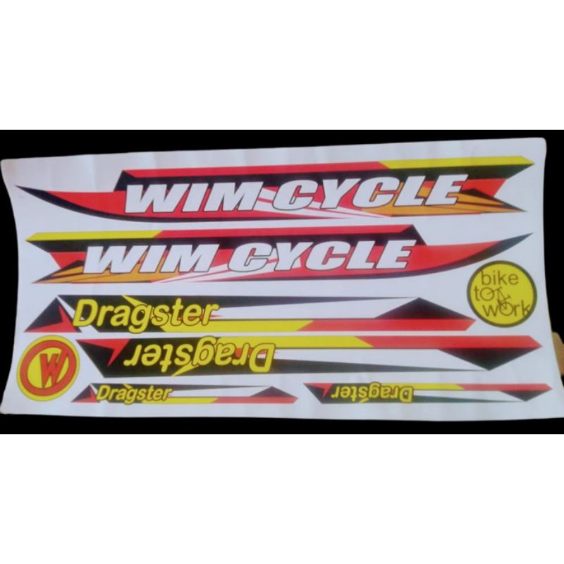 Jual Stiker Stripping Sepeda Merk Wimcycle Dragster Shopee Indonesia