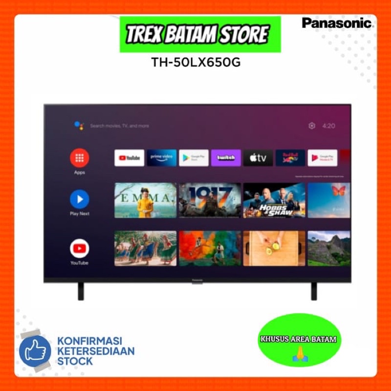PANASONIC TH-50LX650G ANDROID TV 4K HDR 50 INCH LED TV (BATAM)