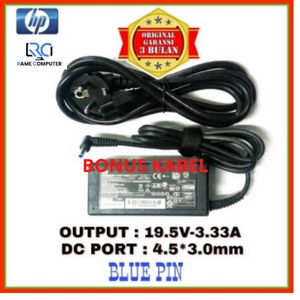 Adaptor Charger Original Laptop HP ProBook 430 G4 440 G4 450 G4 455 G4 430 G3 450 G3 19.5V-3.3A Blue