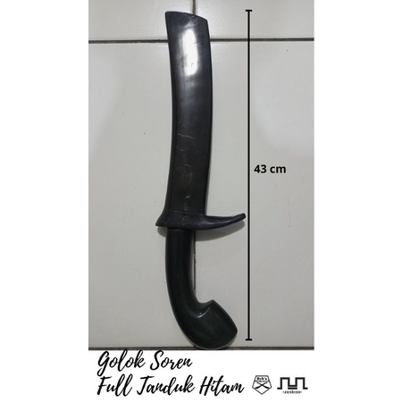 Golok Soren Full Tanduk Kerbau Hitam