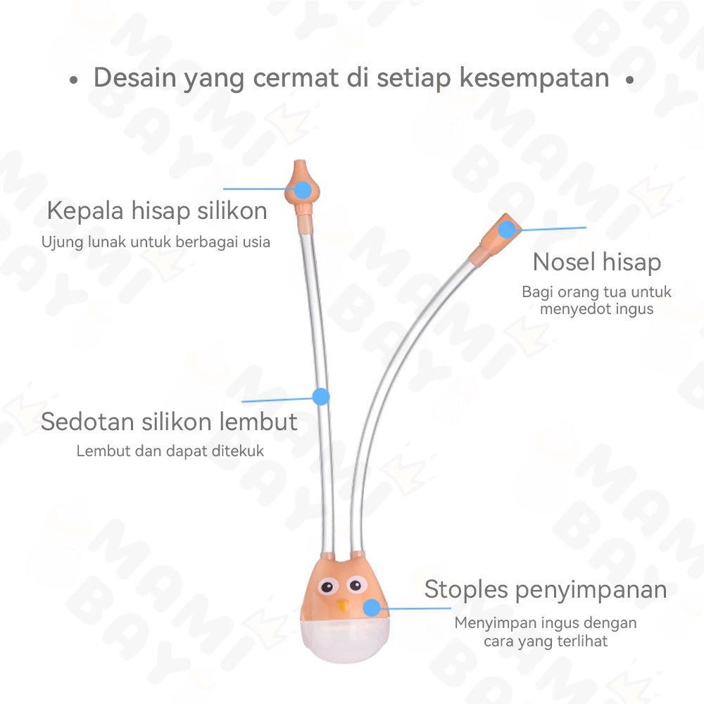 OKEYI Nasal Aspirator Alat Sedot Ingus Bayi Newborn Pembersih Hidung Bayi Alat Penyedot Ingus Bayi