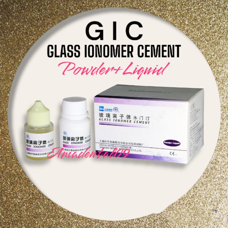 GIC Glass Ionomer Cement China Lem Behel dan Tambalan Gigi Self Cure Tanpa Laser Bisa Kering