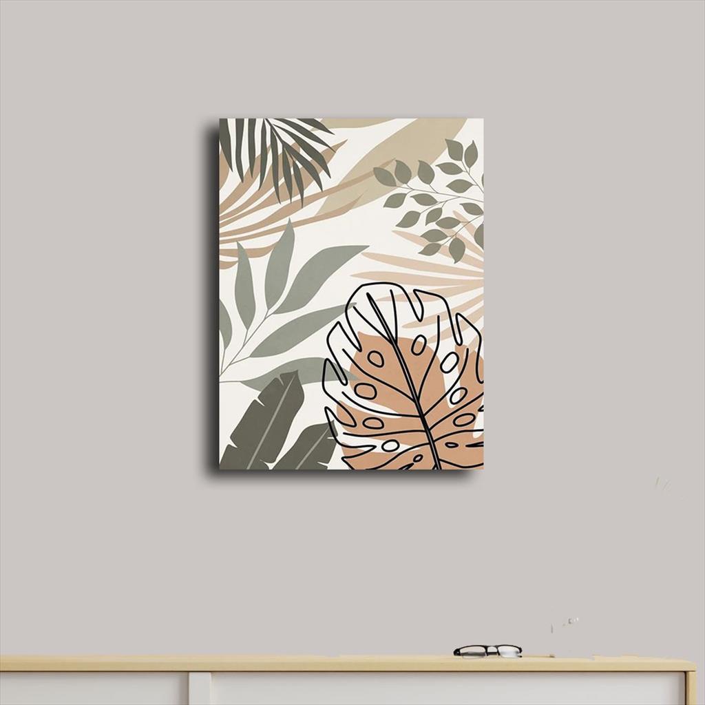 OTS MONSTERA - Walldekor Hiasan Dinding kamar minimalis dekorasi pajangan poster kayu Daun Dekorasi Bunga Monstera