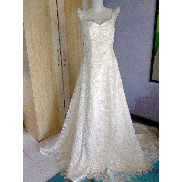 gaun pengantin Preloved  like new Payet