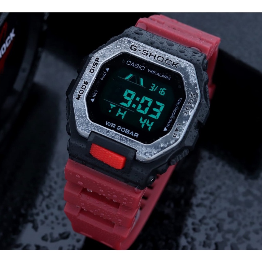 Jam tangan Pria Digital Strap Karet GBX-100 Anti Air Free Batrai