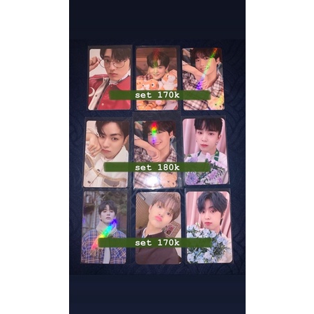 treasure photocard (doyoung piyama, jihoon piyama, jihoon memkit, blooming haruto asahi)