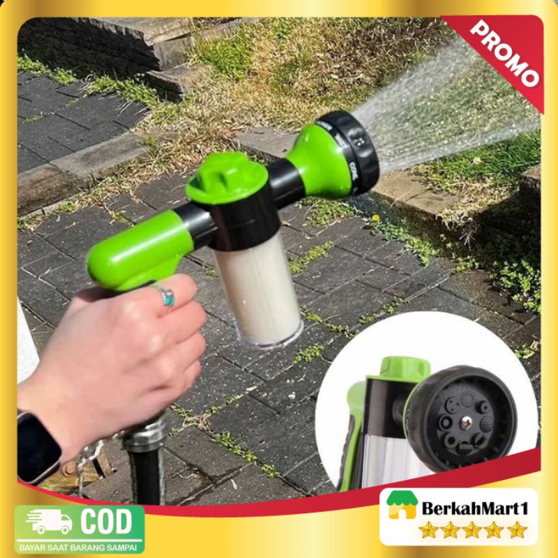 Semprotan Air Sabun Cuci Mobil/Motor Car Washer Foam Water Gun - Hijau