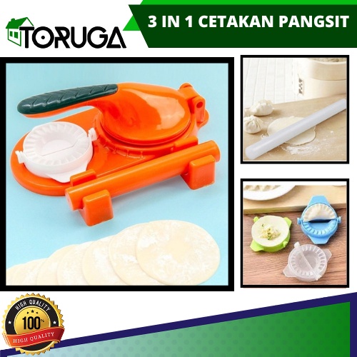 3 IN 1 Cetakan Press Adonan Kulit Pangsit Dumpling Handmade Serbaguna