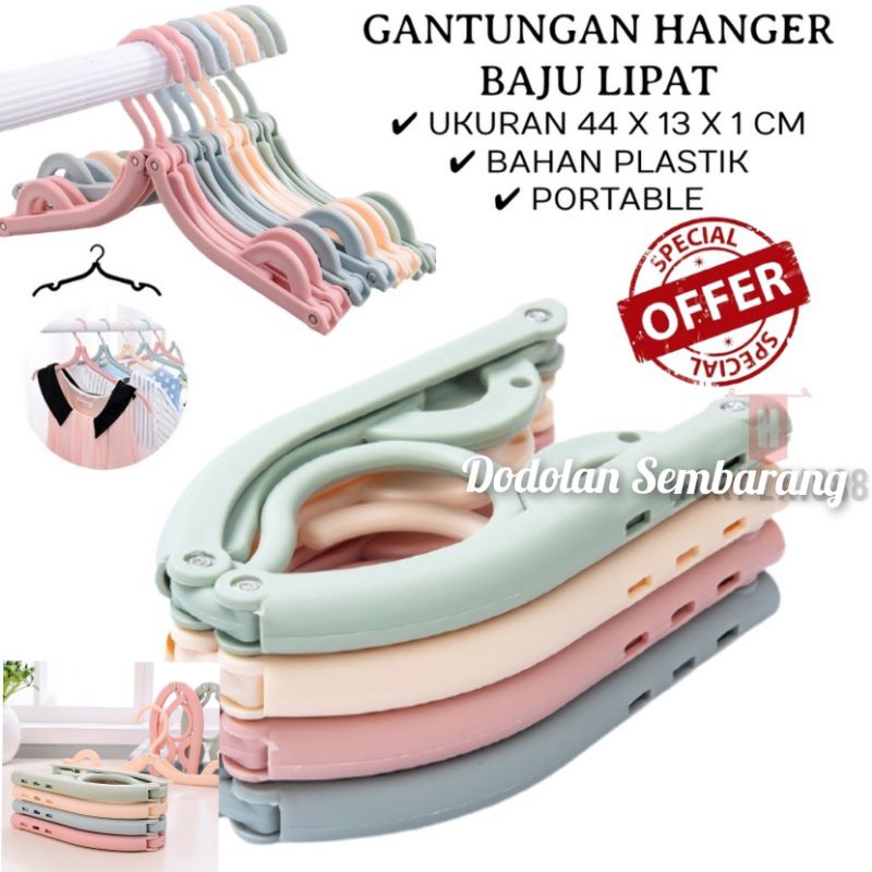 Hanger Baju Lipat / Hanger Baju Magic / Gantungan Baju Magic / Gantungan