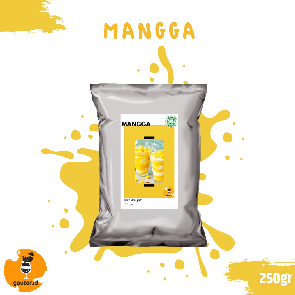 BUBUK MINUMAN RASA MANGGA 250GR / SERBUK MINUMAN ANEKA RASA / BUBUK MINUMAN KEKINIAN / MINUMAN INSTAN / BOBA DRINKS