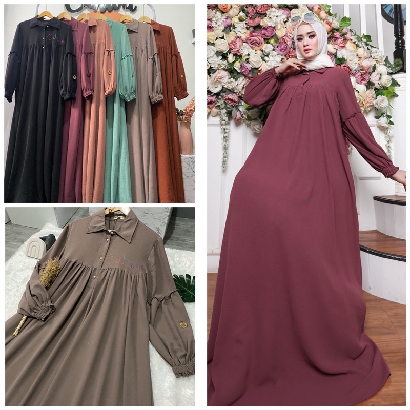 RINJANI dress gamis kekinian gamis elagant