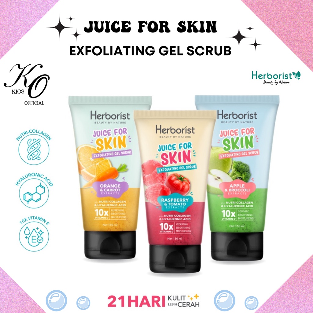 Herborist Juice For Skin Exfoliating Gel Scrub 150ml