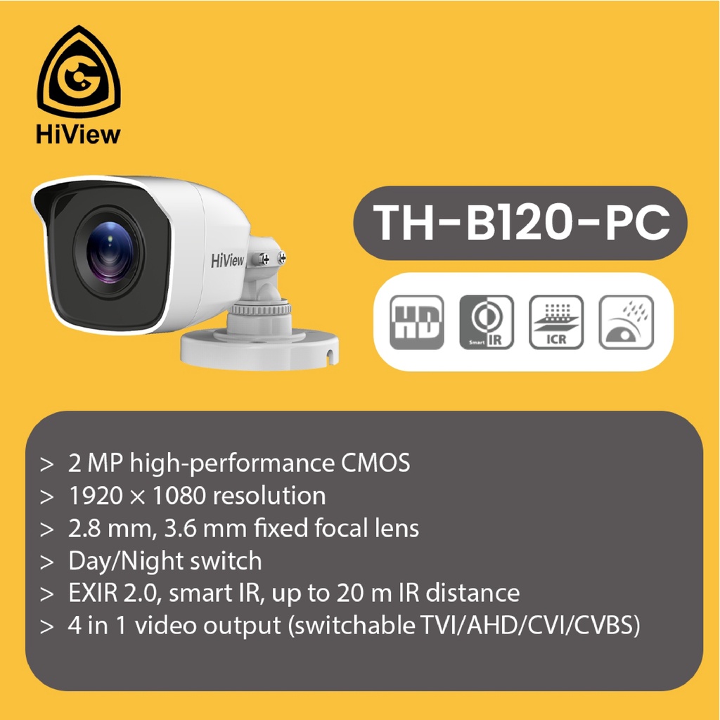 HIVIEW TH B120 PC 2MP OUTDOOR CAMERA