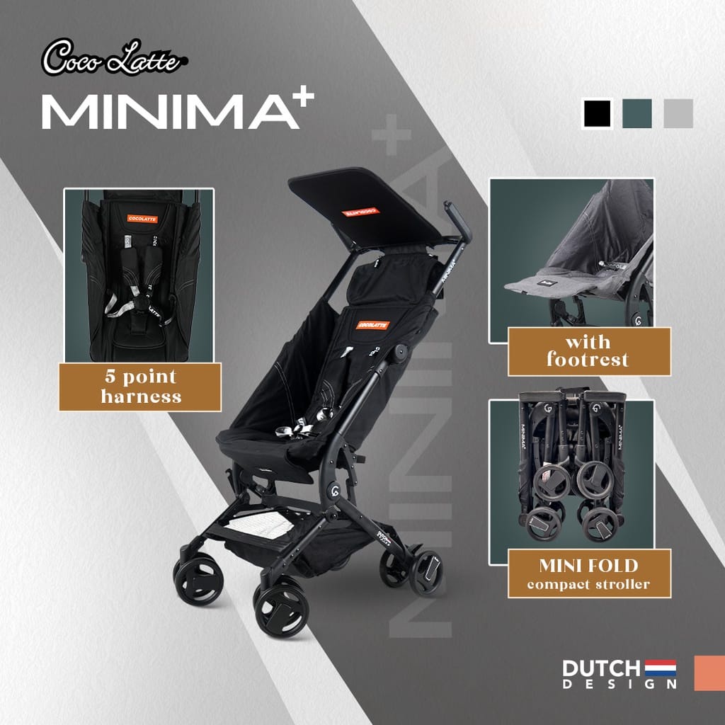 Stroller Cocolatte Minima+ Plus / Kereta Dorong Bayi / Cocolatte Minima Plus / Stroller Cabin Size