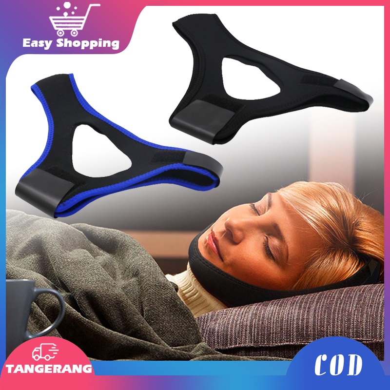 Sabuk Tidur Anti Ngorok Alat Anti Ngorok Penghilang Ngorok Dengkur Snoring Solution Chin Strap