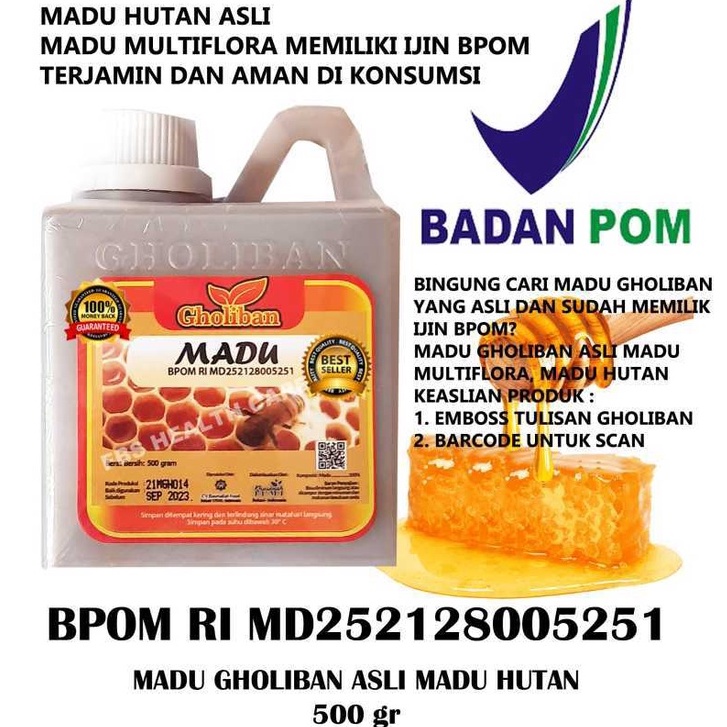 

Madu Gholiban standar BPOM 500gr – ORIGINAL
