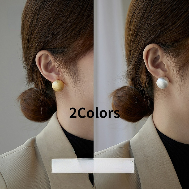 Baru Keren Bulat Mode Anting-Anting Ear Studs PIercing Ear Studs Aksesori Untuk Wanita Perempuan