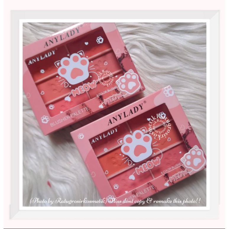 PROMO!!!BLUSHER MEOW 6 COLORS ANYLADY NO.964