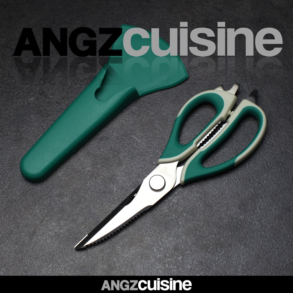 

ANGZCUISINE Kitchen Scissors 8 in 1 Gunting Dapur Serbaguna Magnetik