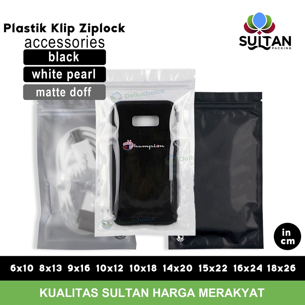 Plastik Klip Kombinasi AKSESORIS / SNACK / BUBUK - Lay Bag Zip Ziplock MURAH SATUAN