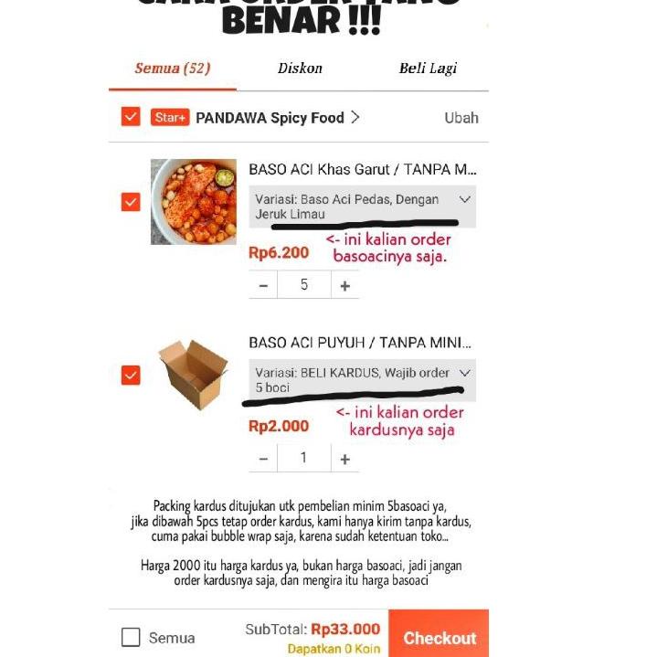 

(♥C6369] TULANG RANGU Baso Aci ABAH ACONG GARUT / TANPA MINIMAL ORDER / HARGA TERMURAH / WELCOME RESELLER