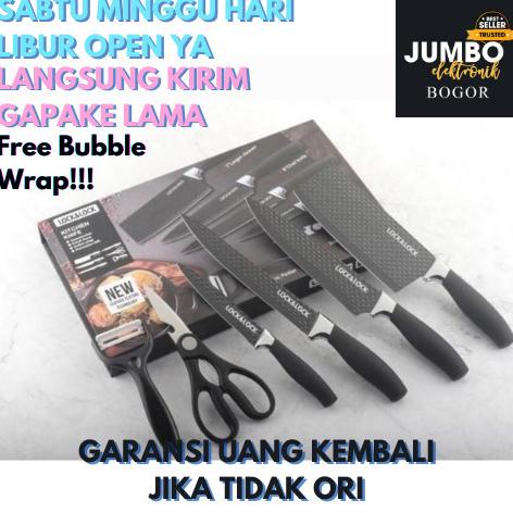 LOCK N LOCK PREMIUM Pisau Dapur Set Kitchen Knife Set new series